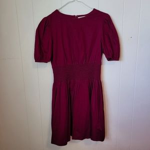 Fit&Flare Shirred Waist Mini Dress